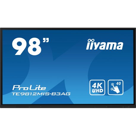 iiyama ProLite TE9812MIS-B3AG - 98" Classe Diagonal (97.5" visível) ecrã LCD com luz de fundo LED - sinalização digital interat