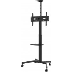 VISION Professional Display Floor Stand - LIFETIME WARRANTY - Steel construction - Trolley fits displays 31-80" with VESA sizes