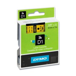 Fita Gravacao Dymo 09mmx7m Preto/Amarelo (40918) 12740918