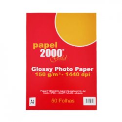 Papel 150gr InkJet A4 Foto Glossy - 50 Folhas 1811207