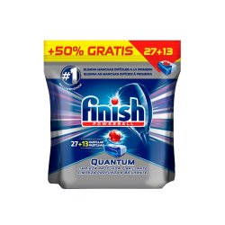 Detergente Máquina Loiça Pastilhas Finish Quantum 27+13un 6861300