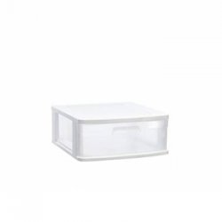 Bloco 1 Gaveta Plástico Sena 40x39x17cm Branco 6881123201