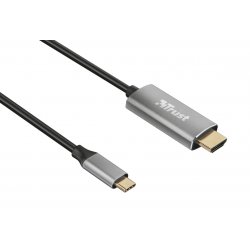 Adaptador TRUST USB-C para HDMI com suporte de vídeo Ultra HD 4K 23332