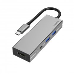 \Hub HAMA USB-3.1-Type-C- Hub HAMA 1:3 \\\"Alu\\\\\"" + HDMI, Aluminio - 200107\"" 00200107"""