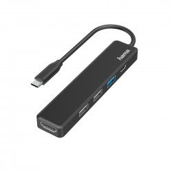 Hub HAMA USB-C, Multiport, 5 Ports, 3 x USB-A, USB-C, HDMI - 200117 00200117