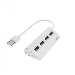 Hub HAMA 4 USB 2.0, 480 Mbit/s branco - 200120 00200120