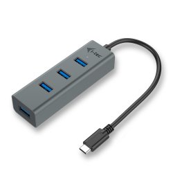 Hub i-tec 4 portas USB-C 4x USB 3.0 - Metal C31HUBMETAL403