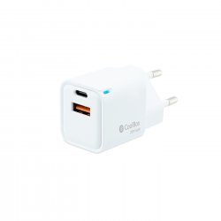 Carregador COOLBOX GAN 20W USB-C/USB-A PARED COO-CUP-20CA