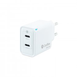 Carregador COOLBOX GAN 35W USB-C/USB-C PARED COO-CUP-35CC