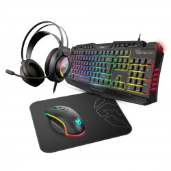 Teclado NOX Krom Kritic RGB Rainbow Gaming Kit PT NXKROMKRITICPT