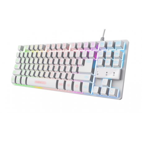 Teclado TRUST GXT833W THADO, white 25404