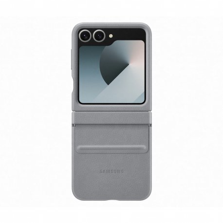 Capa Samsung Vegana Galaxy Z Flip 6 Cinzento EF-VF741PJEGWW