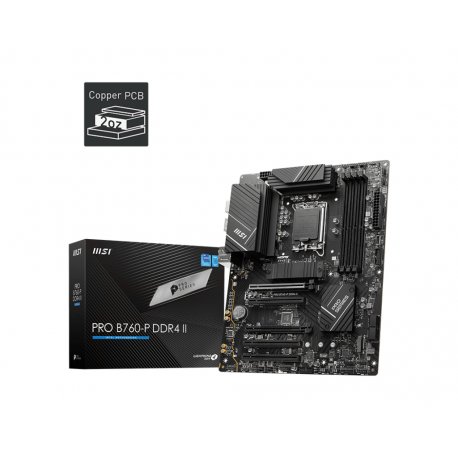 MB MSI PRO B760-P DDR4 II SKT 1700 4xDDR4 HDMI/DP ATX 911-7E29-001