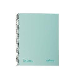 Caderno Espiral A4 Pautado Navigator Verde Menta 120Fls 1731231