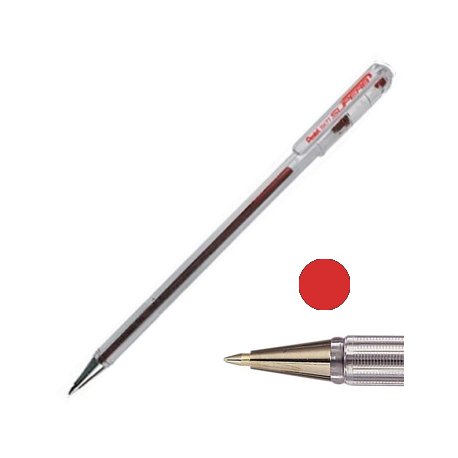 Esferográfica Pentel BK 77 Vermelho 0,7mm 12un 11714002V