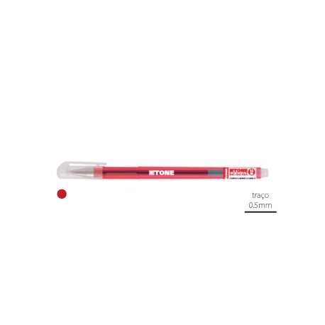 Esferográfica Gel EK Gtone Vermelho 0,5mm 1un 11717811