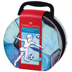 Marcador Feltro Faber Castell Connector Mala Futebol 33un 1302007