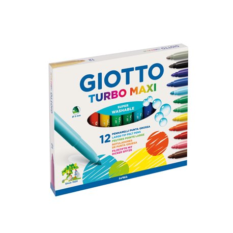 Marcador Feltro Giotto Turbo Maxi 12 Cores 130454000