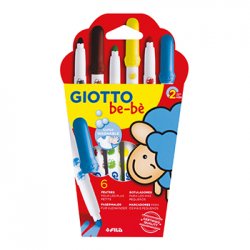 Marcador Feltro Giotto Be-Be 6 Cores 130469800