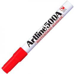 Marcador Quadros Brancos Artline 500A 2mm Vermelho 12un 1321003