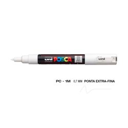 Marcador Uniball Posca PC-1M 0,7mm Branco (1) 1un 1293149/UN