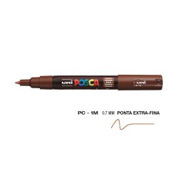 Marcador Uniball Posca PC-1M 0,7mm Castanho (21) 1un 1293151/UN