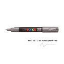 Marcador Uniball Posca PC-1M 0,7mm Prata (26) 1un 1293167/UN