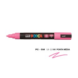 Marcador Uniball Posca PC-5M 1,8mm Rosa (13) 1un 1293104/UN