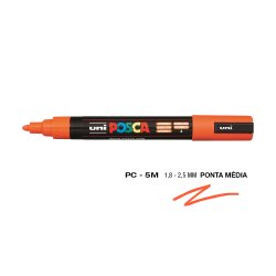 Marcador Uniball Posca PC-5M 1,8mm Laranja (4) 1un 1293107/UN