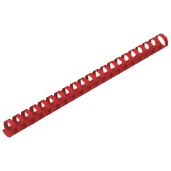 Argolas PVC Encadernar 14mm Vermelho 90 Folhas 100un 1713052