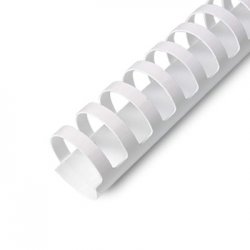 Argolas PVC Encadernar 19/20mm Branco 165 Folhas 100un 1713019