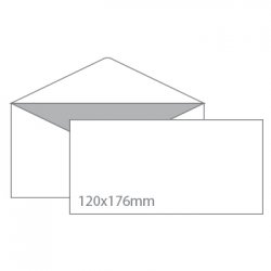 Envelopes 120x176mm B6 Branco Pala em Bico 500un 1611036