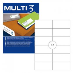Etiquetas 105x048mm 100Fls A4 Multi3 1200un APL04711