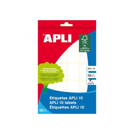 Etiquetas 022x032mm 10Fls Apli 200un APL1644