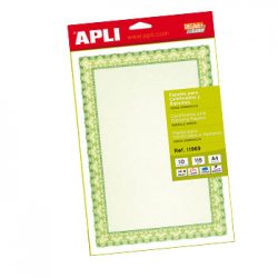 Papel Apli 11969 115gr A4 Cert. Verde Emb.10 199Z29351