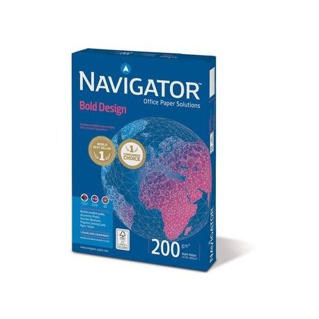 Papel 200gr Fotocopia A4 Navigator Bold Design 1x150Fls 1801143