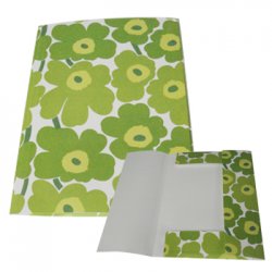 Capa 3 Abas Marimekko 320x245mm c/Elast Verde-1un SME60172455