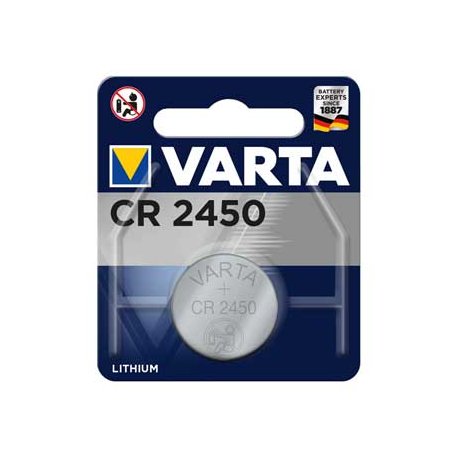 Pilhas CR2450 Lithium Varta 3V 560mAh 1un 1961017