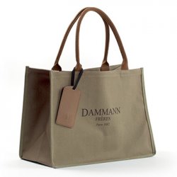 Saco de Compras Dammann Frères Kaki Brun 6595407