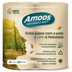 Papel Higiénico Doméstico 48mts 2Fls Naturally Soft 4 Rolos 6501067