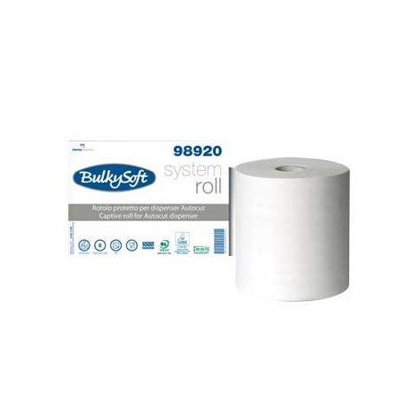 Rolo Toalhas Mão AutoCorte 150mx21cm 2Fls BulkySoft 6un 65398920