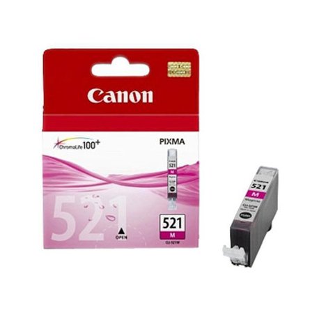 Tinteiro Canon 521 Magenta 2935B001 9ml 445 Pág. CANCLI521M