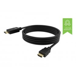 VISION Professional installation-grade DisplayPort to HDMI cable - LIFETIME WARRANTY - 4K 60Hz - DP version 1.3 - gold connecto