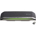 Poly Sync 40+ - Alta-voz inteligente - bluetooth - sem fios, com cabo - USB-A, USB-C - preto, prata - Certificação Zoom 772C5AA