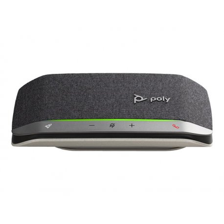 Poly Sync 20+ - Alta-voz inteligente - bluetooth - com cabo, sem fios - USB-A - prata, preto - Certificado para Microsoft Teams