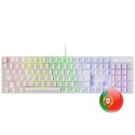 Teclado MARS GAMING MK422 MECHANICAL KEYBOARD, ANTI-DUST BLUE, FRGB, WHITE, PORTUGUESE MK422WBPT