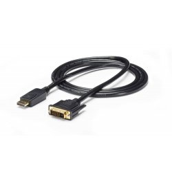 StarTech.com DisplayPort to DVI Cable - 6ft / 2m - 1920 x 1200 - M/M ? DP to DVI Adapter Cable ? Passive DisplayPort Monitor Ca