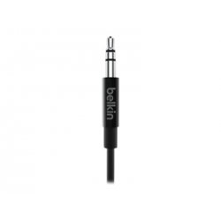 Belkin RockStar - Cabo de áudio - 24 pin USB-C macho para mini-phone stereo 3.5 mm macho - 1.83 m - branco F7U079BT06-BLK