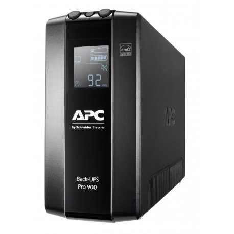 APC Back-UPS Pro BR900MI - UPS - AC 230 V - 540 Watt - 900 VA - USB - conectores de saída: 6 - preto BR900MI