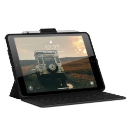 UAG Rugged Case for iPad 10.2-in (9/8/7 Gen, 2021/2020/2019) - Scout Black - Tampa posterior para tablet - 10.2" - para Apple 1